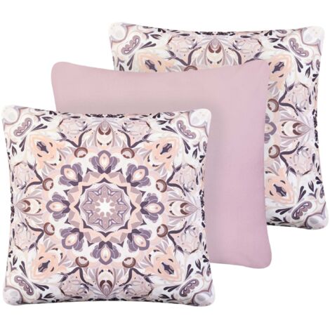 Gartenkissen 3er Set SAMMIT Orientalisches Muster 45 x 45 cm Bunt