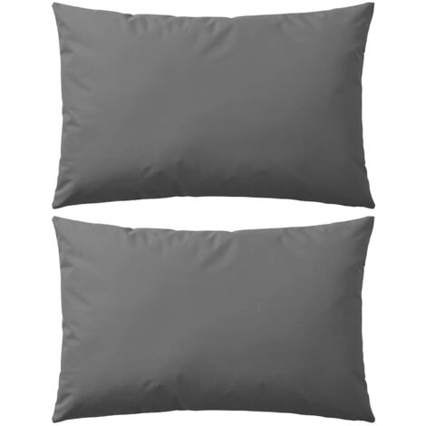 Gartenkissen-Set von 2 60 x 40 cm Grau