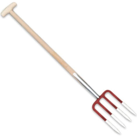 Fourche à Fumier Professionnelle En Plastique – Petite, Résistante Au Froid (jusqu'à -20°C), Couleur Blanc Naturel