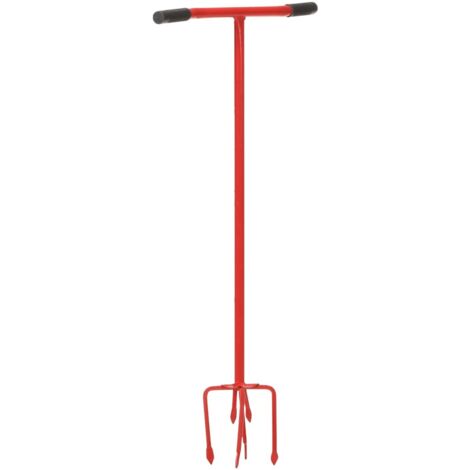 Gartenkralle Rot Stahl vidaXL516684