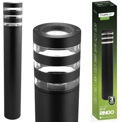 Gartenlampe Rundpfosten Außen Stehend E27 LED RINGO 60cm