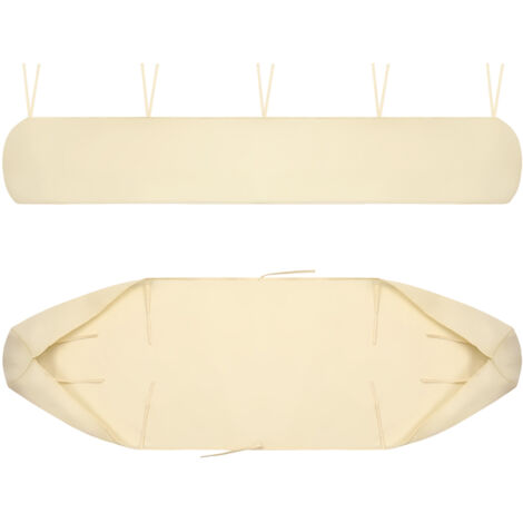 Gartenmarkisen-Abdeckungsschutz, Planen-Aufbewahrungstasche 420D Oxford gegen UV-Staub, wasserdicht gegen Schnee und Regen im Winter, für Überdachungs-Terrassenmöbel (Beige, 4M)