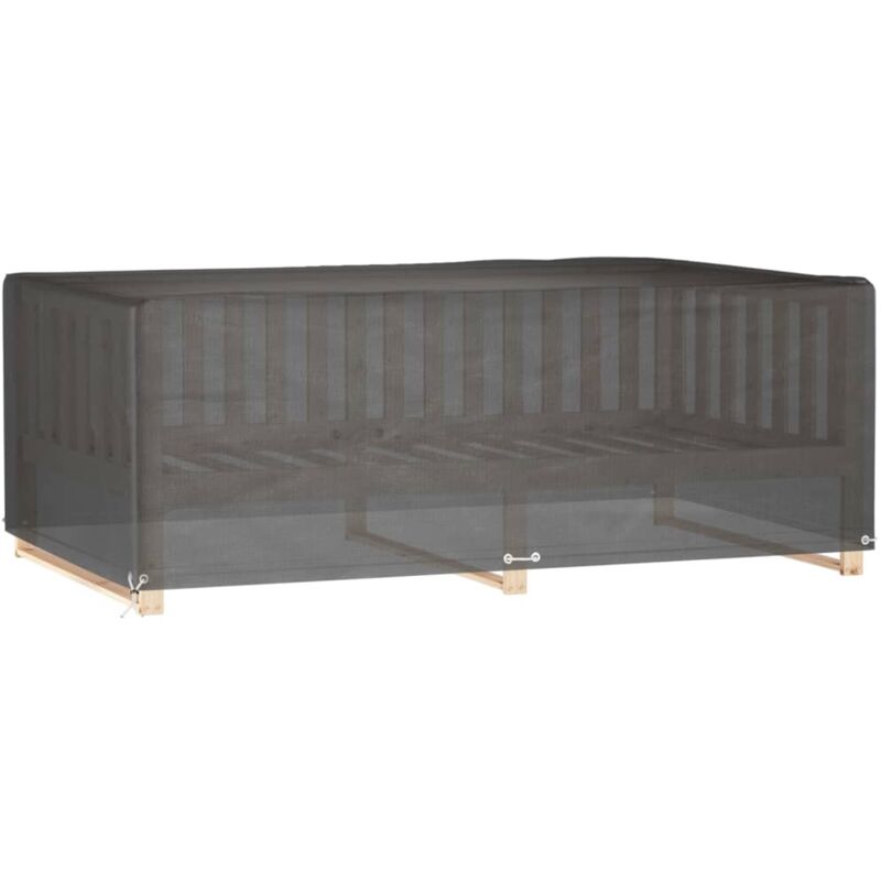 Gartenmöbel-abdeckung 12 Ösen 213x132x75 Cm Rechteckig Vidaxl