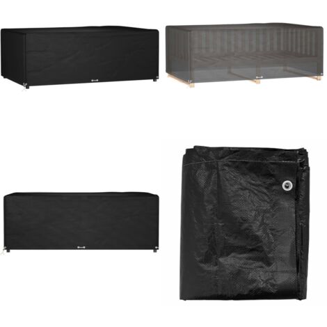 Gartenmöbel-Abdeckung 12 Ösen 213x132x75 cm Rechteckig - Gartendecke - Gartenmöbelschutz - Rattanmöbel Abdecken - Wetterfest - UV-beständig - Home & Living