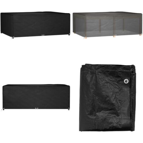 Gartenmöbel-Abdeckung 12 Ösen 230x165x80 cm Rechteckig - Gartendecke - Gartenmöbelschutzhülle - Rattanmöbel Abdecken - Wetterfest - UV-beständig - Home & Living