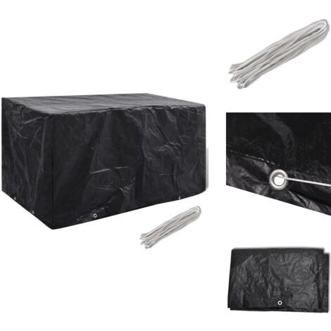 Gartenmöbel-Abdeckung 8 Ösen 180x70x90 cm - Gartenmöbelschutzhülle - Rattan Möbel Abdecken - Gartenbank Abdeckung - Gartentisch Abdeckung - Wasserfeste Abdeckung