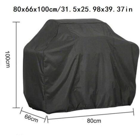 Gartenmöbel-Abdeckung 80 x 66 x 100 cm, schwarz, Grillabdeckung, Grillabdeckung für den Außenbereich, wasserdichte Grillplane, Grillabdeckungen –
