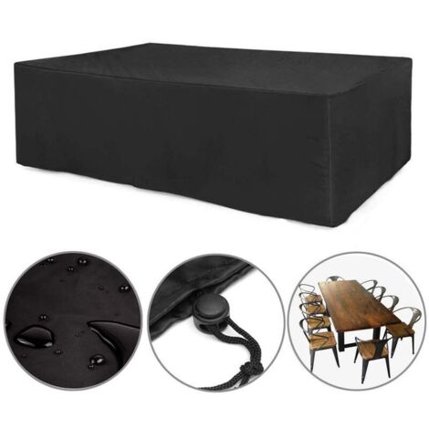 Gartenmöbel-Abdeckung, Gartentisch-Abdeckung, Schutzhülle, Gartenmöbel-Schutzhülle, wasserdichter beständiger Outdoor-Möbelschutz 210D Oxford (115 x 115 x 74 cm)