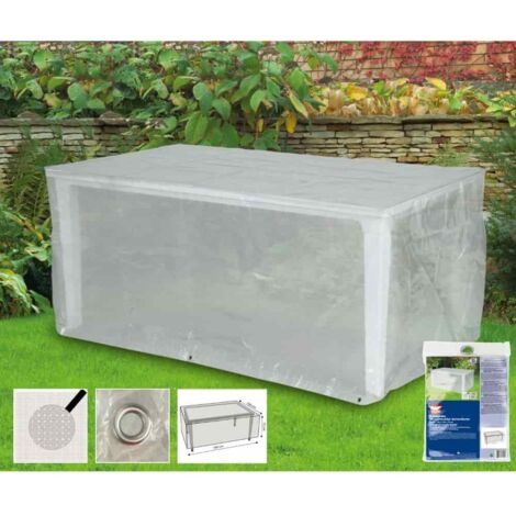 Gartenmöbel Abdeckung Rechteckig Transparent, Tisch Schutzhülle 180x100x75cm