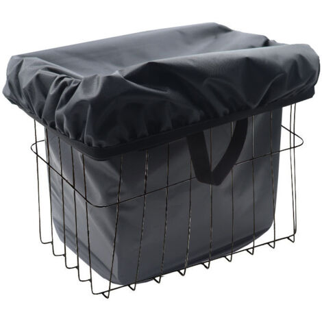 Gartenmöbel-Abdeckung, Schwarze Fahrradkorb-Abdeckung, Schneeschutz, wasserdicht, staubdicht, leicht, reflektierend, Fahrradkorb-Einlage