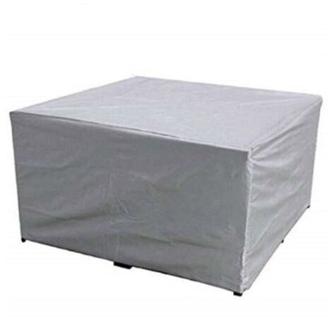 Gartenmöbel-Abdeckung, wasserdicht, winddicht, UV-beständig, robustes 210D Oxford-Gewebe, Schutzhülle für Tisch, Stühle und Möbel, Silber, 14014090CM