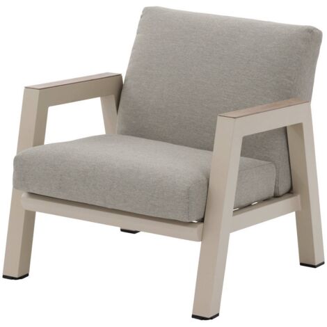 Gartenmöbel Sessel Axiome Ton Aluminium und Texaline und Polyester - Hespéride