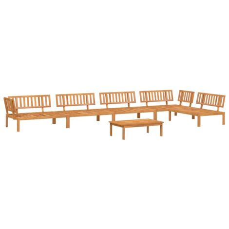 Gartenmöbel-Set 6 Teile aus massivem Akazienholz