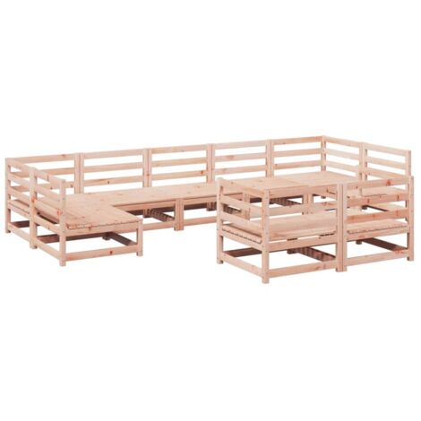 Gartenmöbel Set 9-teilig aus massivem Douglasienholz