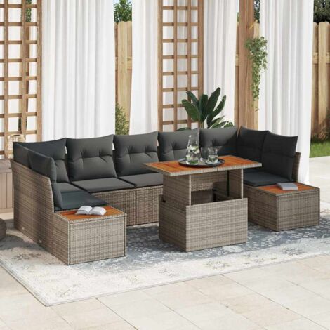 Gartenmöbel vidaxl 3350046 modular wetterbeständig