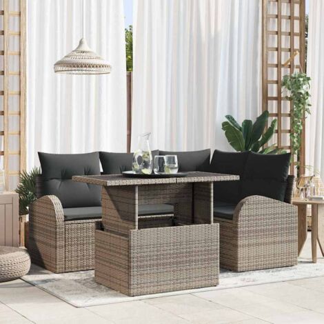 Gartenmöbel vidaxl 3357372 Poly Rattan modular UV-beständig