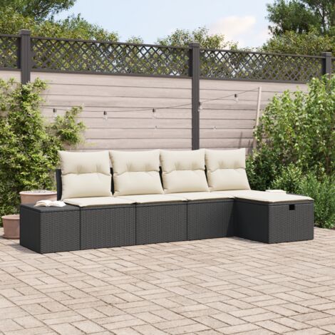 Gartenmöbel vidaxl 3360688 Poly Rattan modular 294 cm