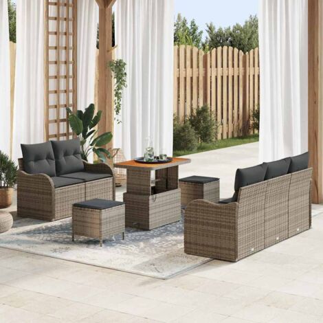 Gartenmöbel vidaxl 3364163 modular mit Stauraum