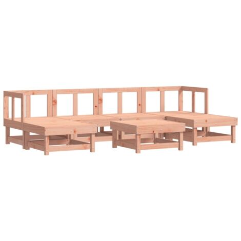 Gartenmöbel vidaxl 7 pcs garden lounge set modulares Design Holz