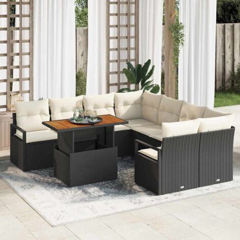 Gartenmöbel vidaxl garden dining set modular UV-beständig