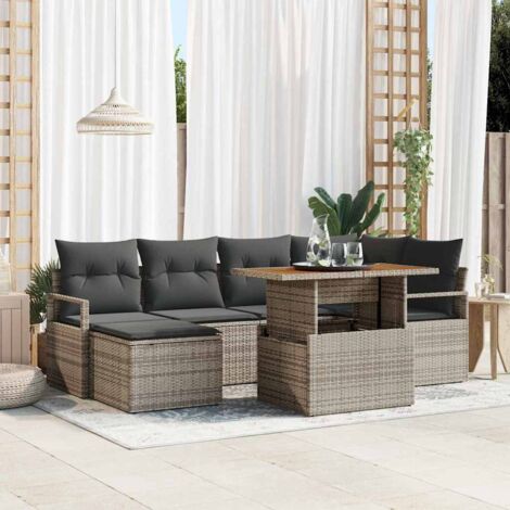 Gartenmöbel vidaxl garden dining set modular verstellbare Füße