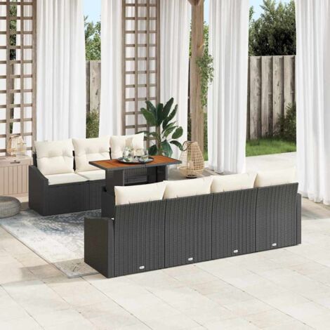 Gartenmöbel vidaxl garden dining set Polyrattan modular