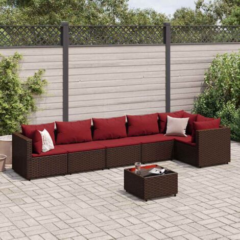 Gartenmöbel vidaxl garden lounge set Poly Rattan robust