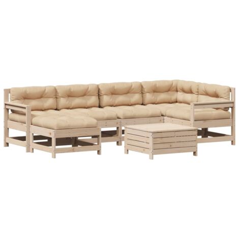 Gartenmöbel vidaxl garden sofa set Massivholz modular Design