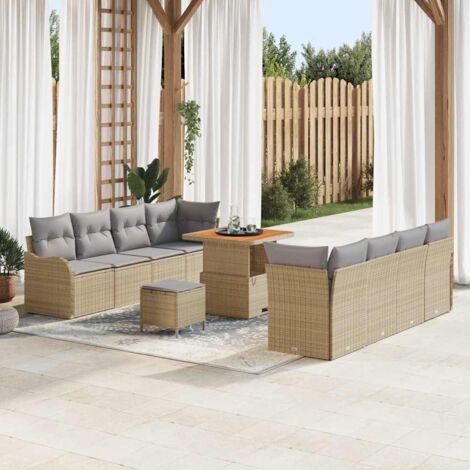 Gartenmöbel vidaxl garden sofa set modular Poly Rattan