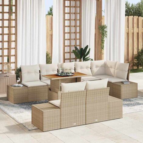 Gartenmöbel vidaxl garden sofa set modular Stauraum