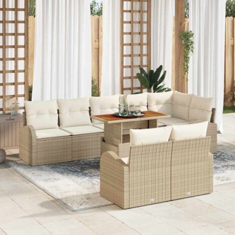 Gartenmöbel vidaxl garden sofa set modular UV-beständig