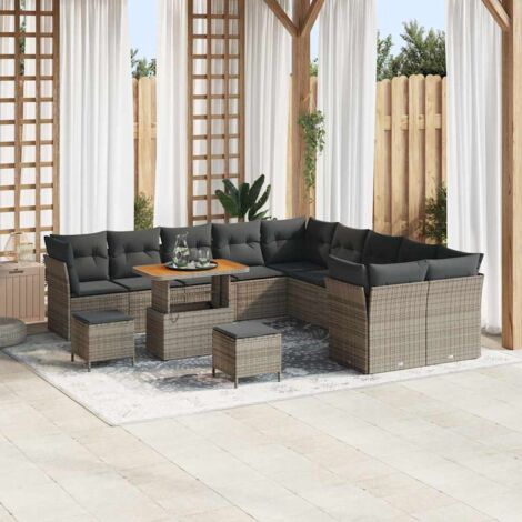 Gartenmöbel vidaxl garden sofa set modular UV-beständig