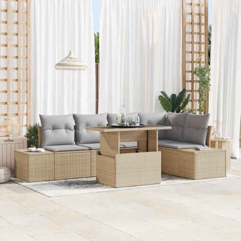 Gartenmöbel vidaxl garden sofa set modular wasserdichtes Fach
