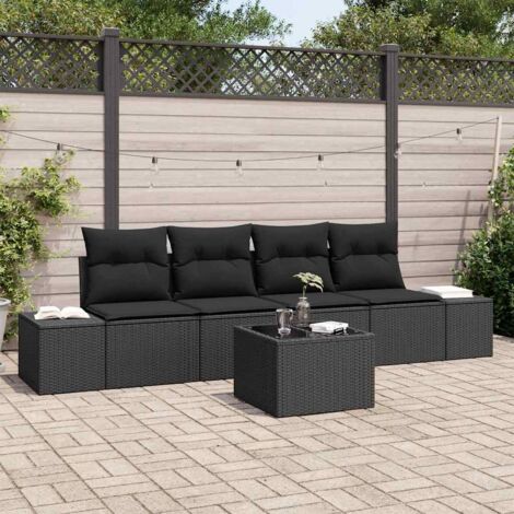 Gartenmöbel vidaxl garden sofa set Poly Rattan modular
