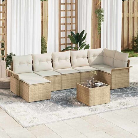 Gartenmöbel vidaxl garden sofa set Poly Rattan modular