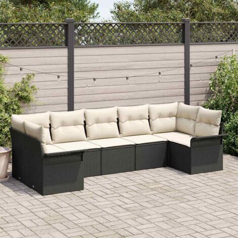 Gartenmöbel vidaxl garden sofa set Poly Rattan modular