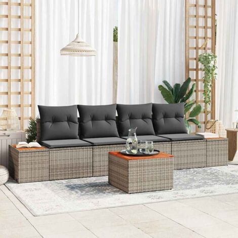 Gartenmöbel vidaxl garden sofa set Poly Rattan modular leicht