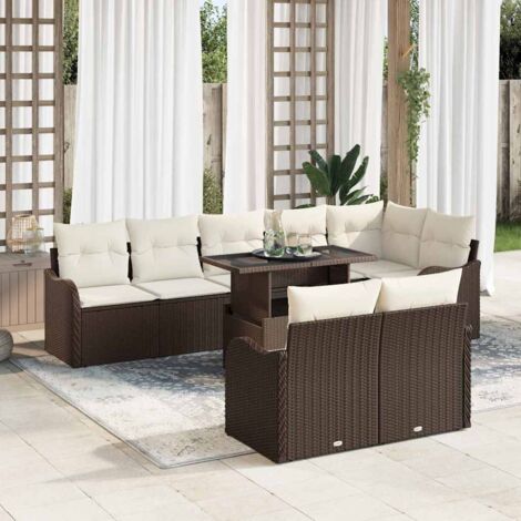 Gartenmöbel vidaxl lounge set modular UV-beständig