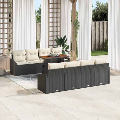 Gartenmöbel vidaxl modulares leichtes Essset 9-teilig