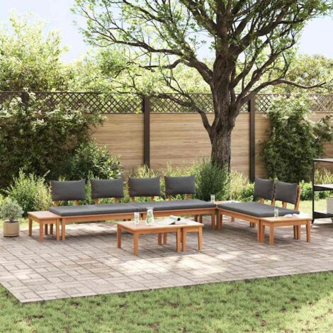 Gartenmöbel vidaxl Sofa Set 5 Stk Teak wetterfest
