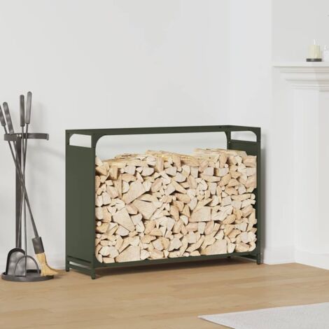 Gartenmöbel vidaxl wood storage rack Stahl 90x28 cm