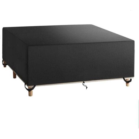 Gartenmöbelabdeckung 250x250x90cm, wasserdicht und robust, 420D Oxford-Gewebe, Schutzhülle für Gartentische, winddicht, UV-beständig
