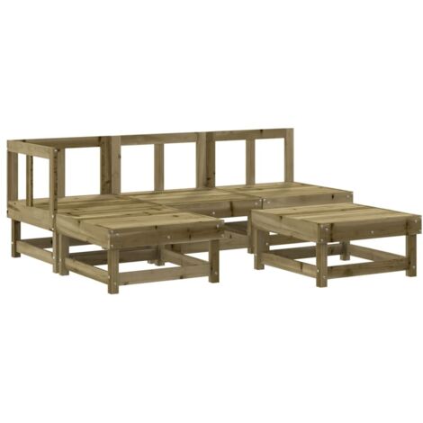 Gartenmöbelset 5-teilig Kiefernholz imprägniert