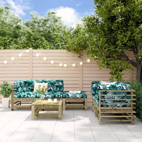 Gartenmöbelset 6 Teile aus imprägniertem Kiefernholz
