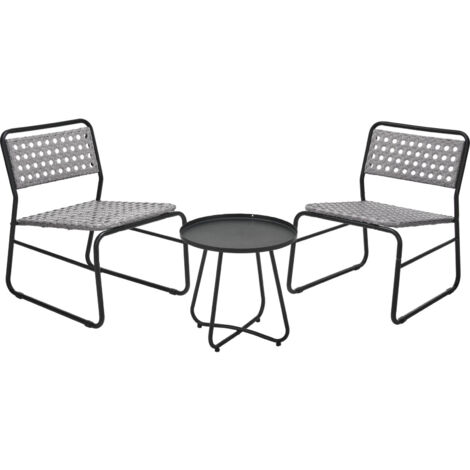 Gartenmöbelset aus Metall, RATTAN