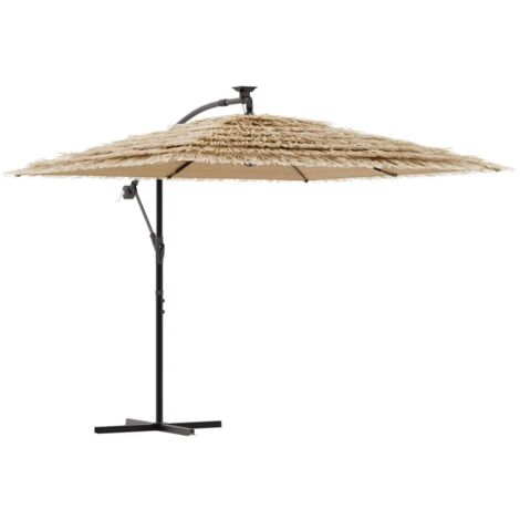 Gartenparasol mit braunem Stahlmast 290x290x238 cm