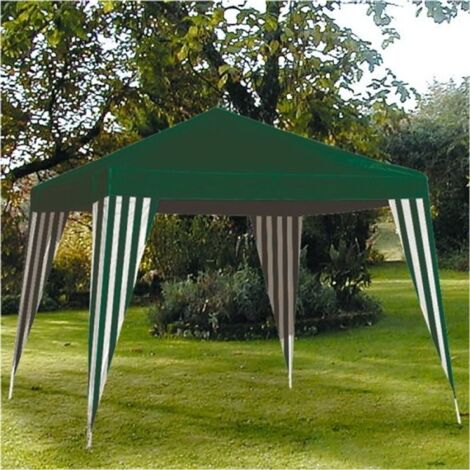 Gartenpavillon 3 x 3 m verschiedene Farben - grün/weiß