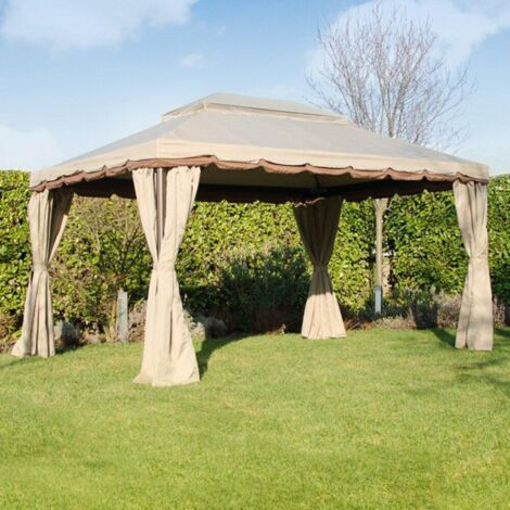 Gartenpavillon 4x3 m mit lackierter Aluminiumstruktur - Lesina
