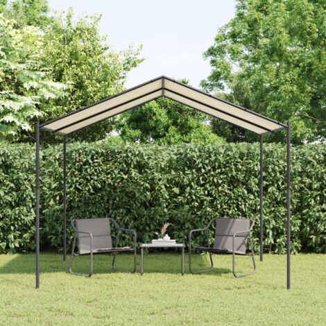 Gartenpavillon Gartenzelt Outdoor Partyzelt Beige 3x3 m Stahl und Stoff XDGN935037 MaisonChic