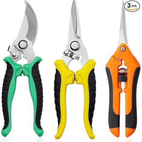 Gartenschere 3-Pack Gartenschere Gartenschere Gartenschere Edelstahl Gartenschere Beschneiden